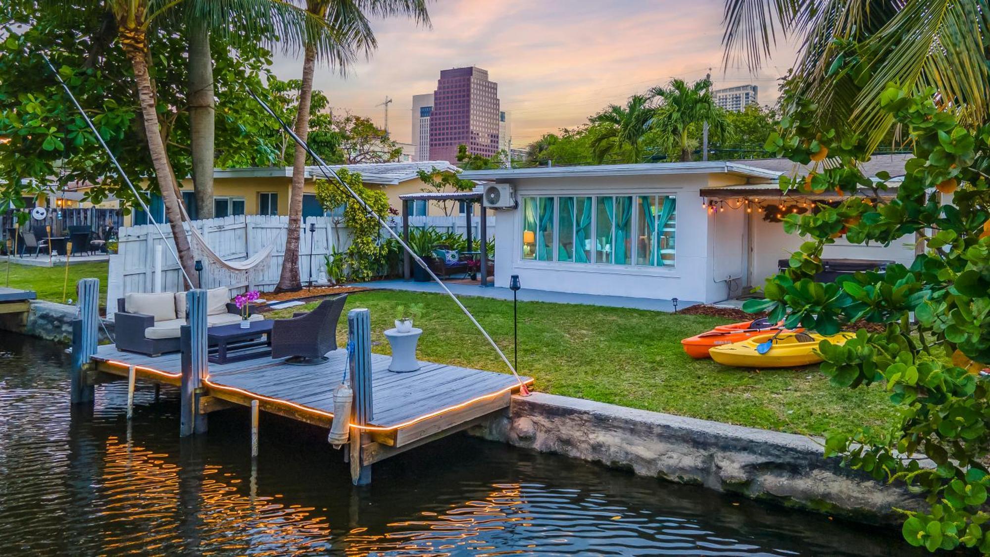 Riverwalk Villa I Private Dock & Hot Tub Форт-Лодердейл Экстерьер фото
